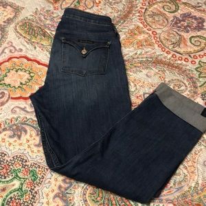 Hudson Bacara Crop Straight Cuff Jeans size 31